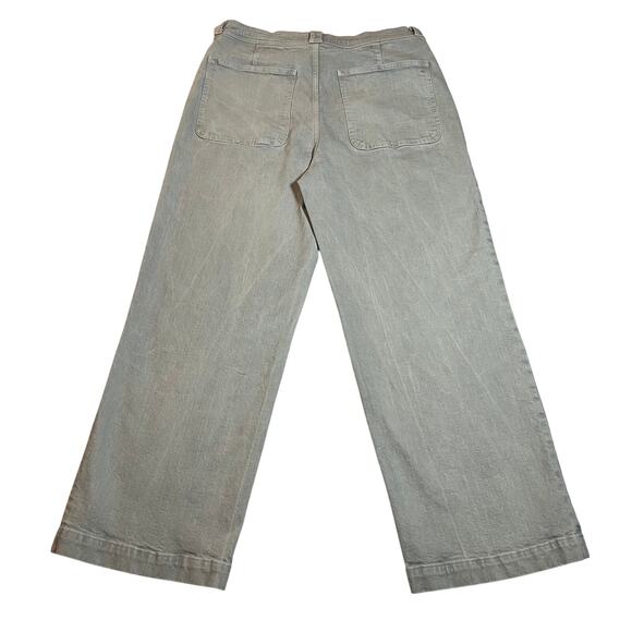 Madewell The Perfect Vintage Wide Leg Jean Size 32 Preppy Classic Preppy Stretch - Picture 5 of 14